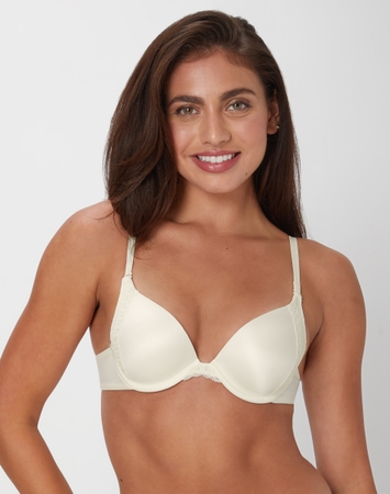Natural Boost Demi T-Shirt Underwire Push-Up Bra, Lace Trim
