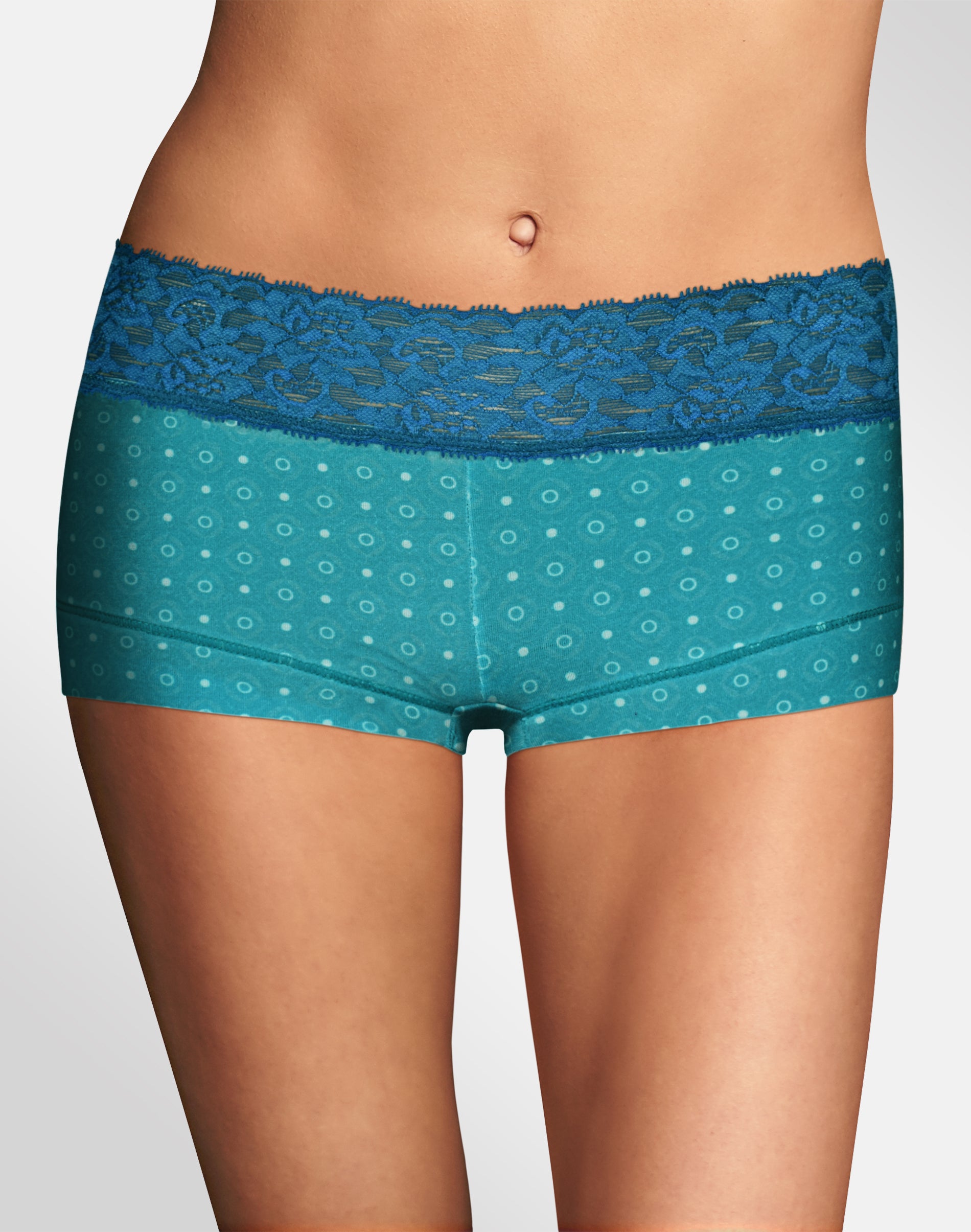 Women's Maidenform® Cotton Dream Lace-Trim Boyshorts 40859