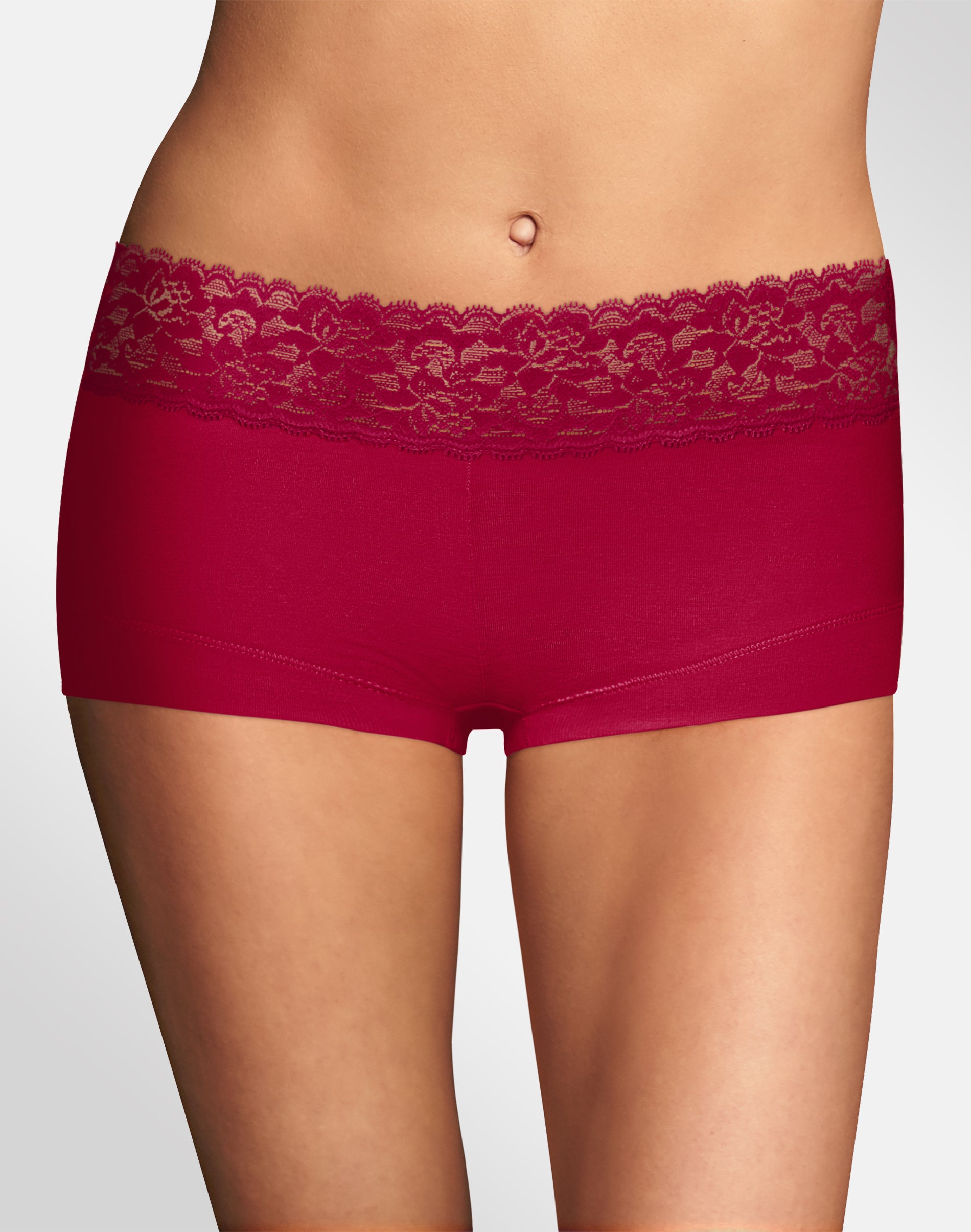 Free Download Maidenform Must Haves Lace Cheeky Boyshort Dmclbs Large...