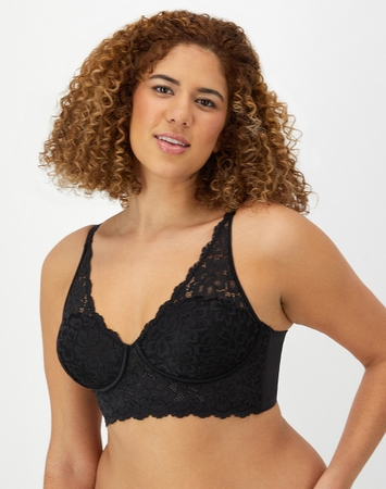 Lightly Lined Convertible Lace Bralette