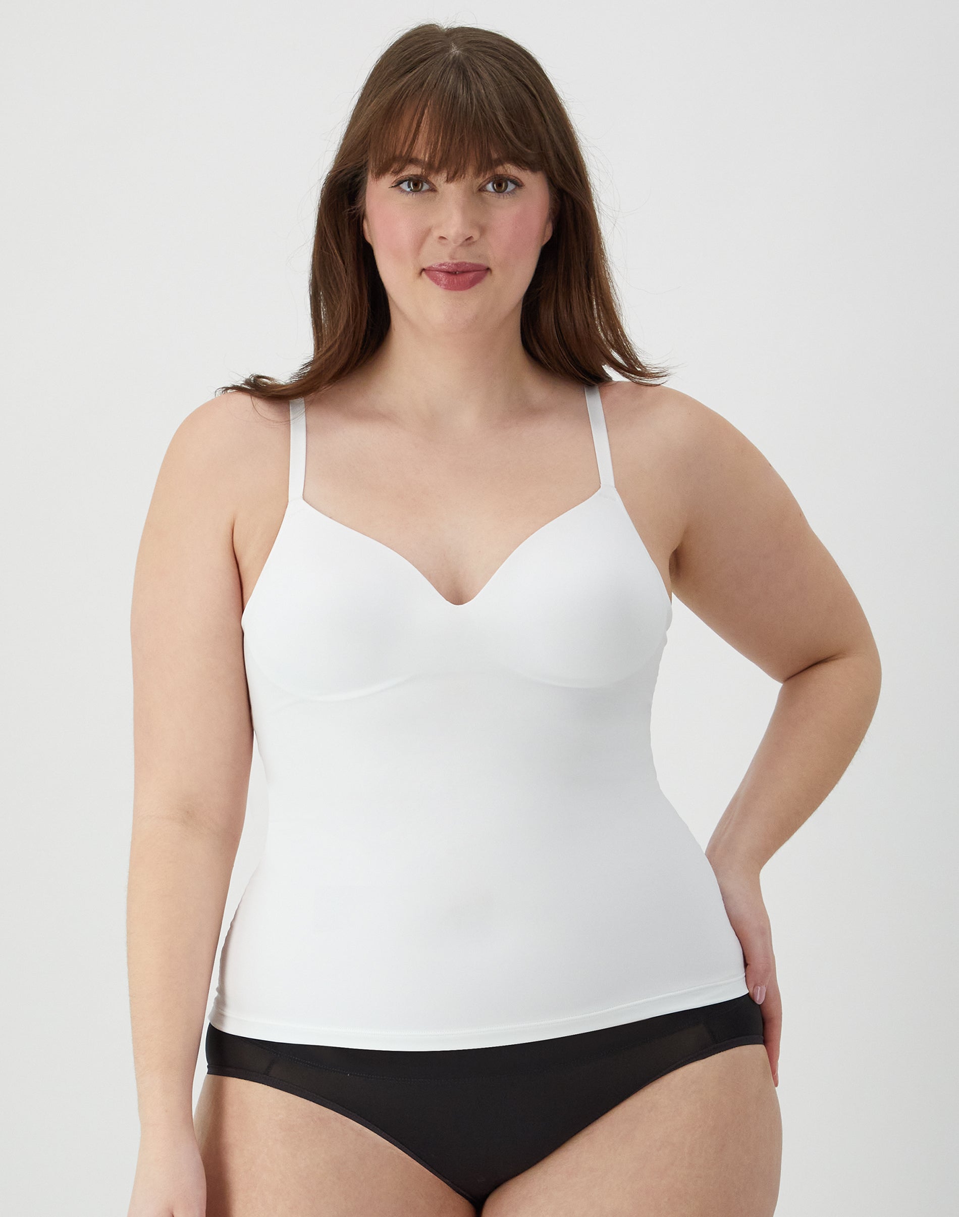 Maidenform Firm Control Tummy Shaping Wireless Foam Cami White M Women's