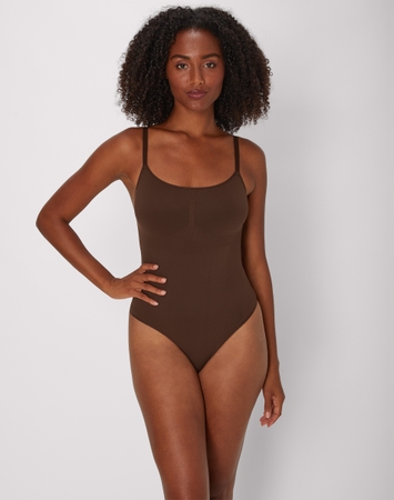 Seamless Tummy Control Shapewear Thong Bodysuit