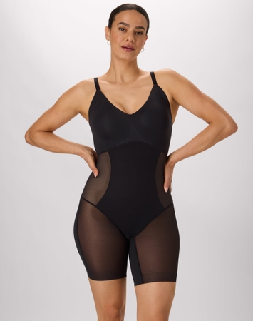 Maidenform Women's Shapewear Mid-Thigh Bodysuit, Extra Firm